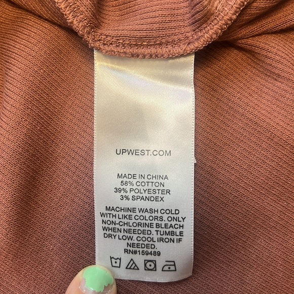 UpWest Cozy Rib Midi Tank Dress N223 N230 - Picture 4 of 6